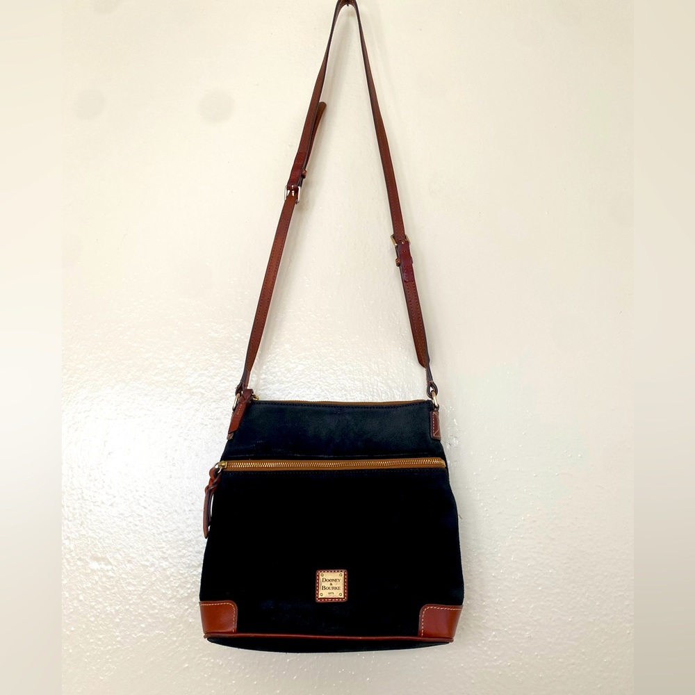 Vintage suede Dooney & bourke oversized crossbody bag